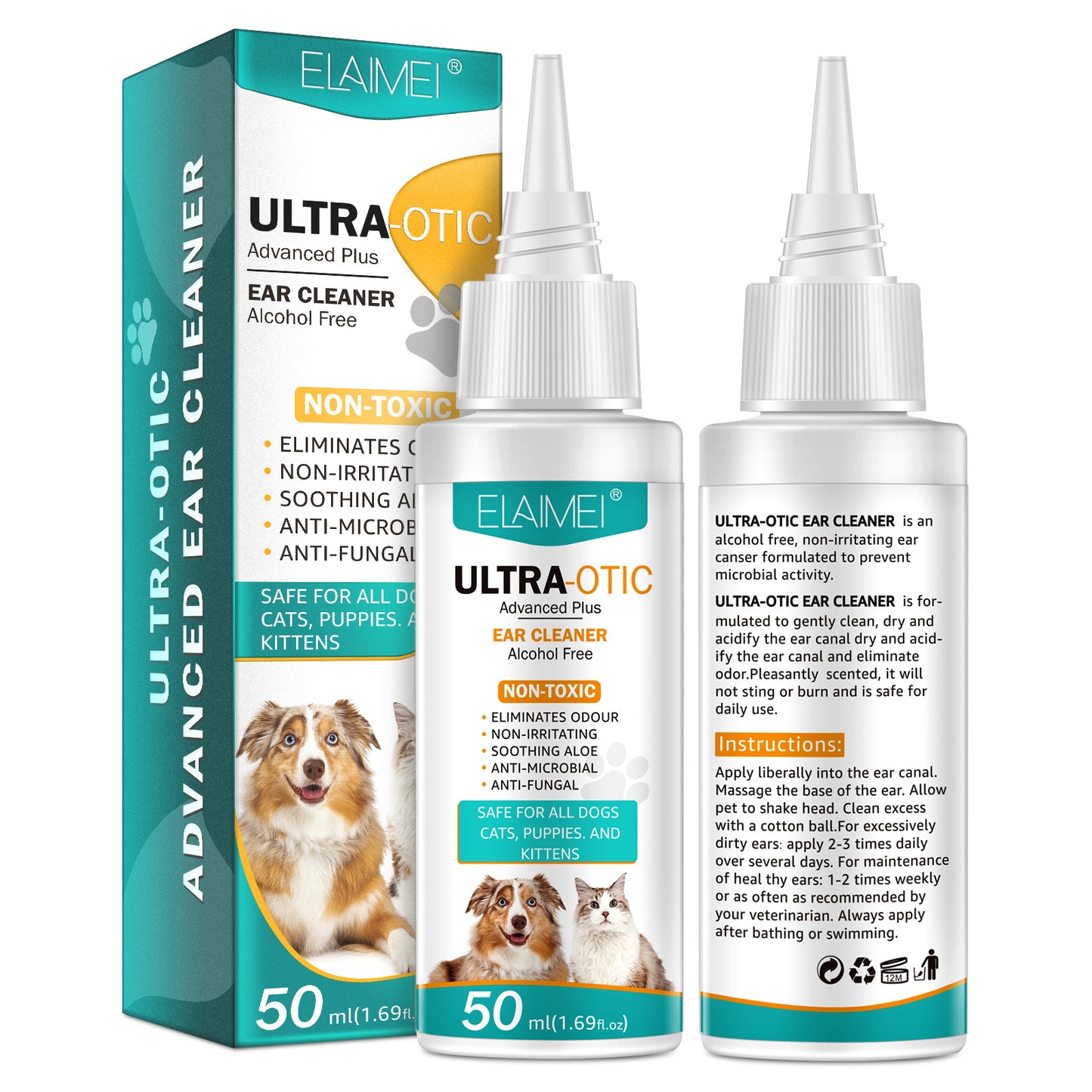 Limpiador de Oídos para Mascotas 50ml