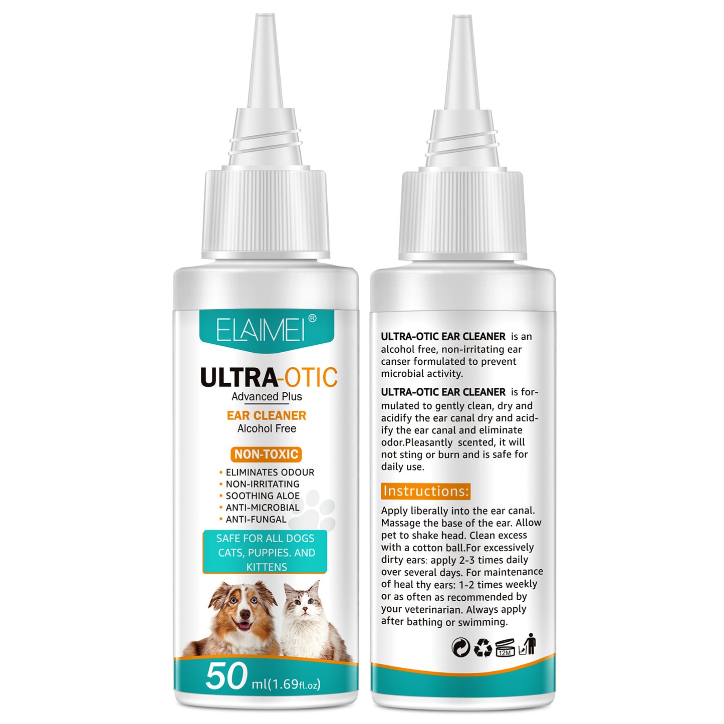 Limpiador de Oídos para Mascotas 50ml