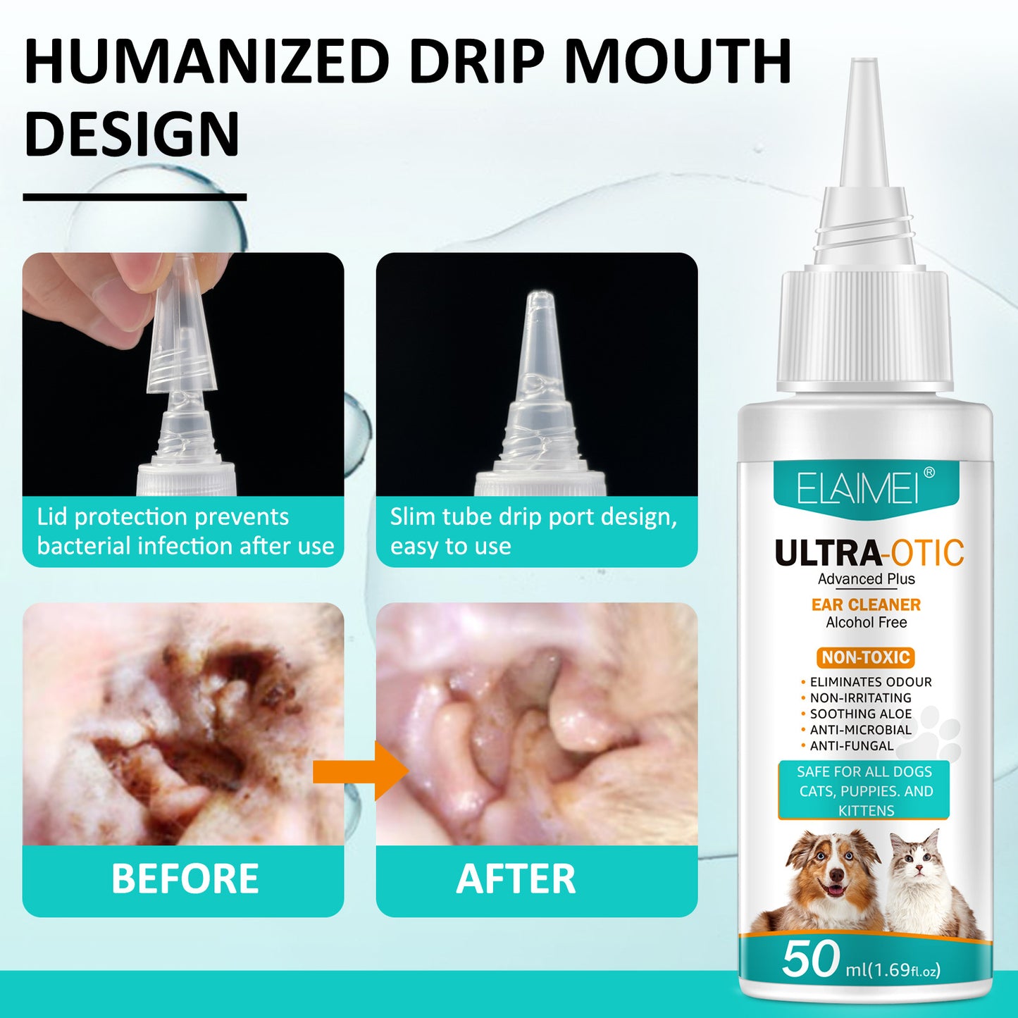 Limpiador de Oídos para Mascotas 50ml