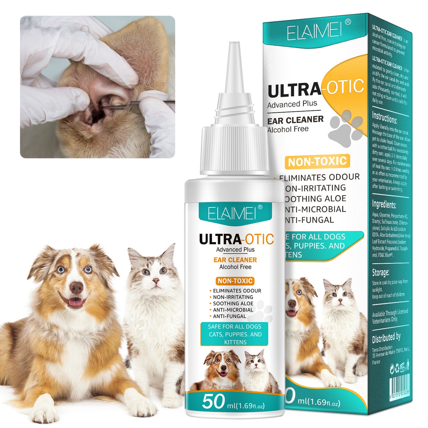 Limpiador de Oídos para Mascotas 50ml